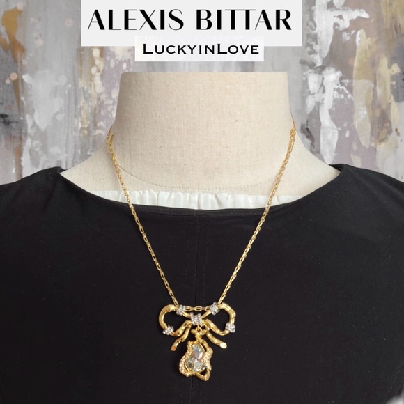 ALEXIS BITTAR • Brut Knot Bow Necklace